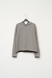 (W) Egg Striped Warm Top