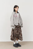 (W) Netty Checked Skirt