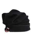 LEATHER STRING SHIRRING BEANIE