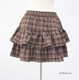 Luna Check Tiered Skirt