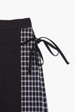 Litton side check pleated skirt