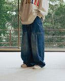 Fatigue Denim Balloon Pants