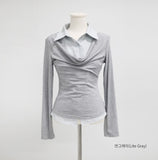 Fancy Shirt Shirring T-shirt