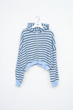 (W) Mush Striped Zip Hoodie