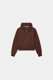 High Cropped Zip Hoodie