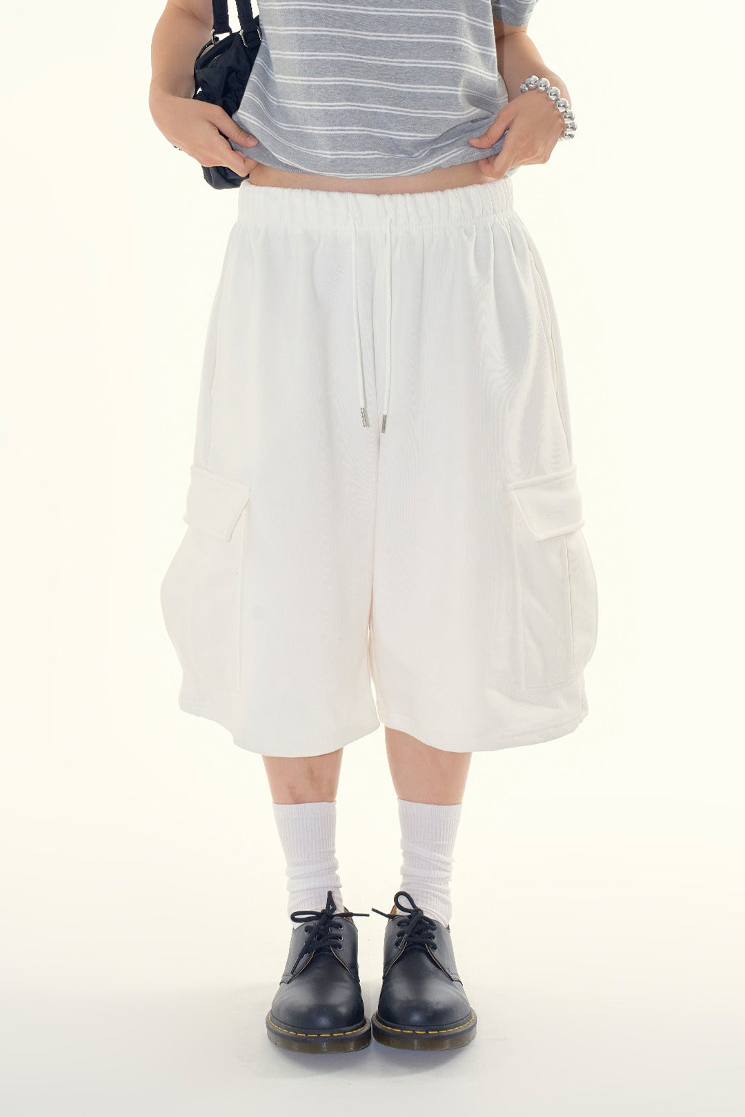 【Raucohouse】Easy sweat cargo bermuda pants Ben cargo bermuda pants - Raucohouse | 60% - Asian Fashion