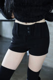 Mini wool shorts