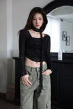 Holic See-Through Scarf Tee