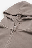 Pigment crop zip-up hoodie