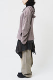 Record Pleats Zip Hoodie