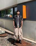Twill Cotton Cargo Bermuda Pants