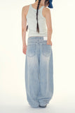 Ash house wide denim pants
