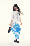 Nebula weather printing long skirt