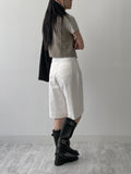 Vintage Buckle V-Neck Vest