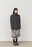 (W) Cats Wool Half Coat
