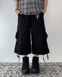 Strap Cargo Maxi Bermuda Pants
