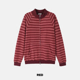 Alt Color Striped Zip Up