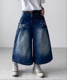 Damon Crop Wide Denim