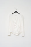 (W) Texture Shirring Top