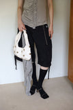 Eyelet Square Mule