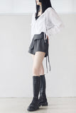 Ohi Layered Wrap Skirt Pants