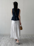 [Mini Bag SET] Frill Dot Sleeveless Blouse