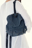 Small check 3-pocket backpack