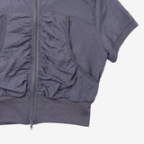 Jerryn Shirring Half Zip-up