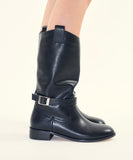 Luca western leather long boots