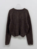 Mix Boucle V-Neck Overfit Knit