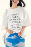 Brilliant lettering overfit t-shirt