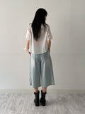 Frill V-Neck See-Through Blouse