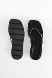 Eyelet Flat Slippers