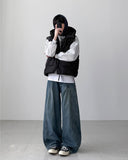 Skol Pintuck Wide Denim