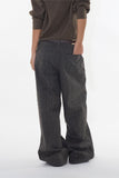 Moz stripe wide cotton pants