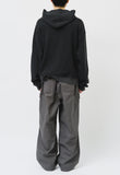 Poen Striped Pigment Zip Hoodie