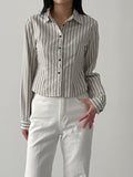 Seersucker Stripe Slim Fit Shirt