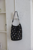 Studded Bucket Shoulder Cross Bag