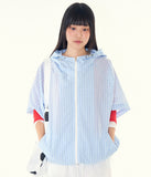 Pio check zip up shirt hoodie