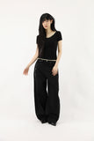 Bohemian Studded Black Pants