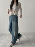 Pin-Tuck Tencel See-Through T-Shirt