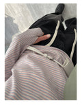 Warmer Stripe Hood Neck T-Shirt