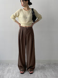 Mu Symbol Raglan V-neck Knit