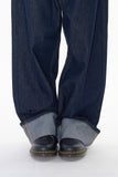 Non fade roll-up denim pants