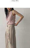 Dog Stripe Boat Neck Sleeveless