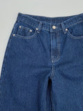 002 Stripe Wide Denim Pants