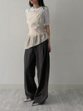 Unbalanced See-Through Layered Bustier