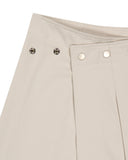 SNAP WRAP SOLID PLEATS SKIRT