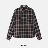 Le Pigment Dyeing Check Shirt