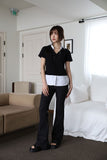 Lier Double Collar Short Sleeve Tee